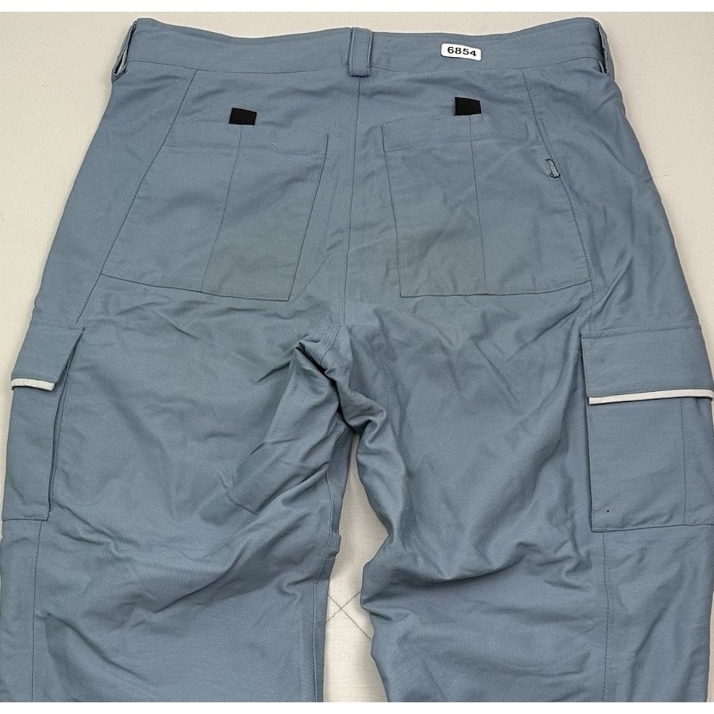 Burton Bio-Lite Snowboard Pants Mens Large VTG Y2K Blue Nylon Shell Ski Biolight